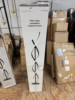 Bridgeport designs spiral floor lamp