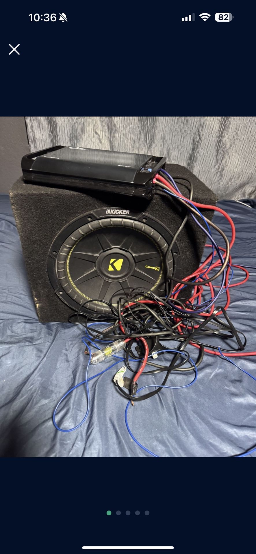 12 inch kicker sub With Amp