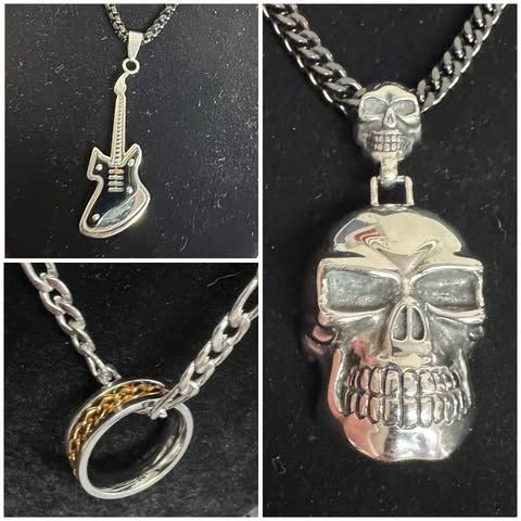 Necklace with Charm or Fidget Ring just $7 each 