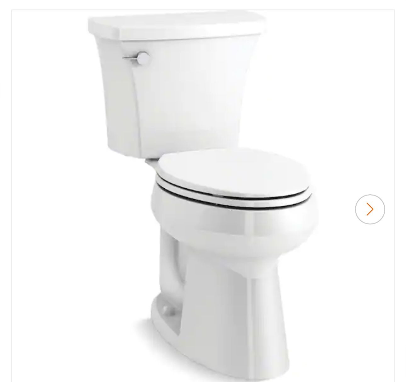 Highline Arc 10 in. Rough In 2-Piece 1.28 GFP Single Flush Elongated Chair Height Toilet in White with Soft Close Seat