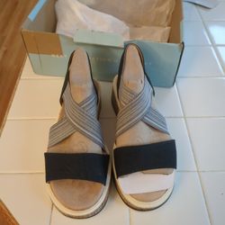 LifeStride Women's Clementine Platform Slip-On Sandals Size 7