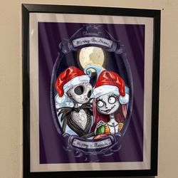 Custom Art Piece Of Jack Skellington From Nightmare Before Christmas On frame