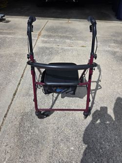 Medline Guardian steel 4 wheel rollator used condition