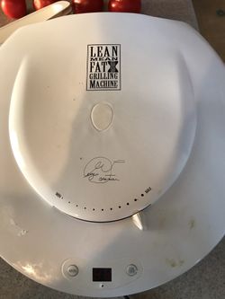 Large George foreman lean mean fat reducing grilling machine or it’s good