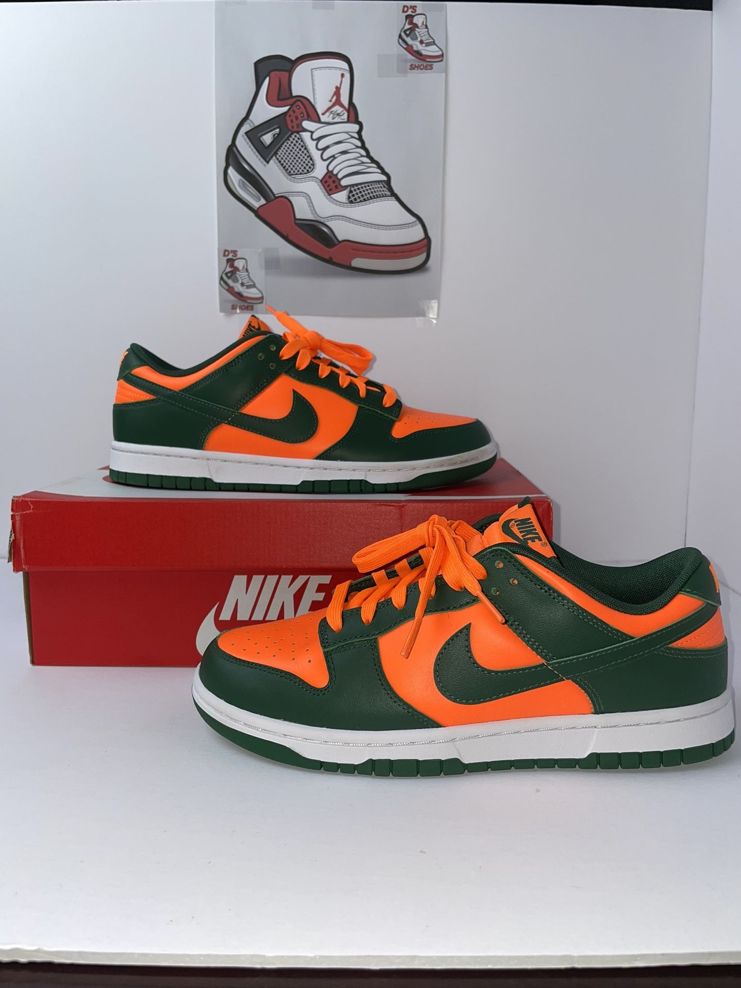 Miami Hurricane Dunks Low