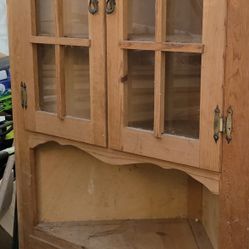 Vintage Corner China Cabinet