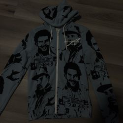 ASAALI ZIP UP, LIGHT BLUE