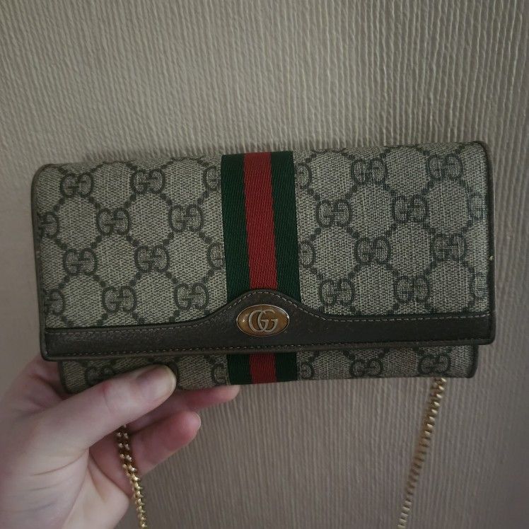 NEW REAL GUCCI SUPREME OPHIDIA CROSSBODY CHAIN /WALLET/BELT PURSE
