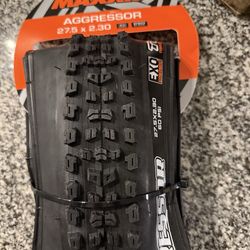Max is Aggressor 27.5x2.30 Tubules ready