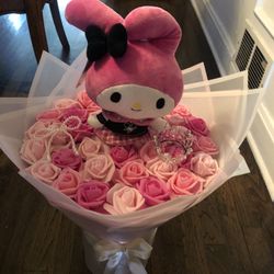 Ramo De Flores Con Jazwares Hello Kitty And Friends 