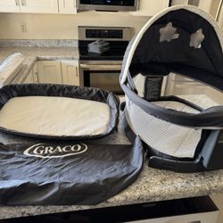Graco Portable Bassinet And Changing Table Attachment