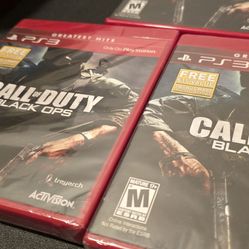 Black ops 1 2 sealed copies ps3