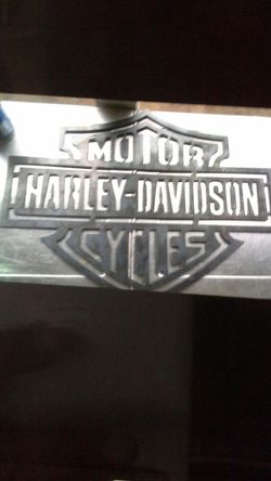 Metal Harley-Davidson signs