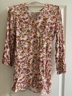 Floral Long Sleeve Mini Dress