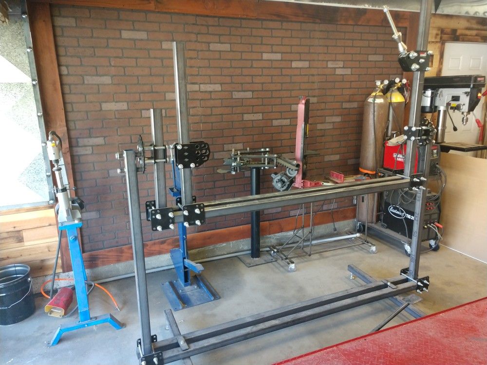 Rotisserie Motorcycle Chopper Bobber Frame Jig