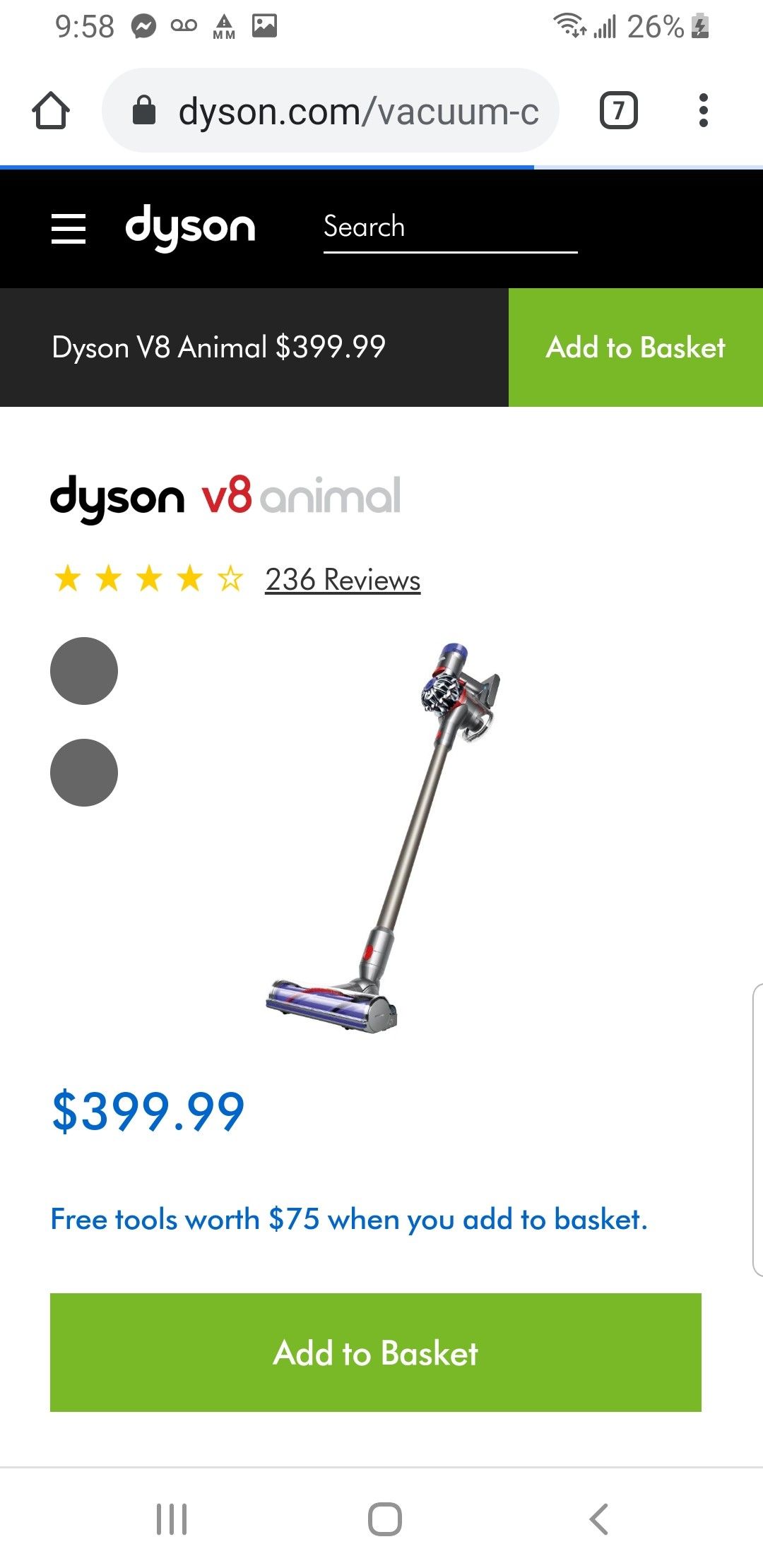 Dyson V8 Animal Vacuum