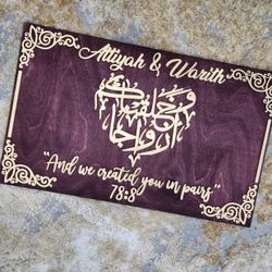 Wooden Sign/anniversary/wedding Gift 