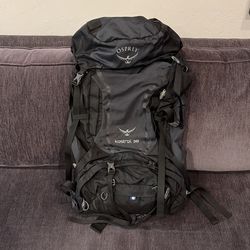 Osprey Kestrel 38L Hiking Backpack – Black