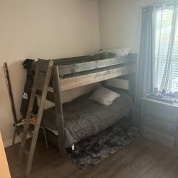 Grey Twin Bunk Beds And Dresser