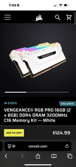 Corsair Vengeance Pro RGB 16GB (2x8GB) DDR4
