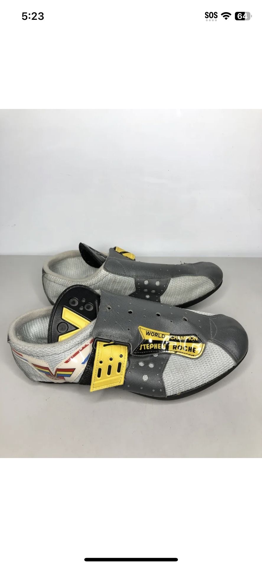 Vittoria World Champion Stephen Roche Cycling Shoes Unisex Sz 38EU/7.5EU Men’s 6