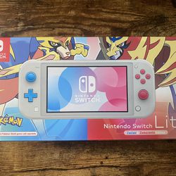 Nintendo Switch Lite Sword & Shield Edition With Both Games