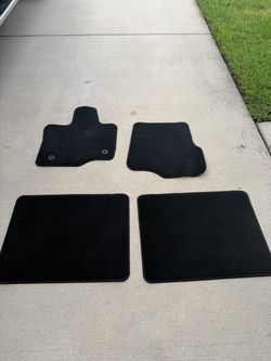 Black Carpet Car Floor Mats Set of 4