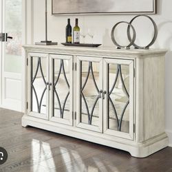 Server And Dining Set 6 Chairs For Sale