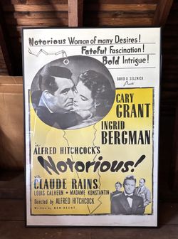 Vintage Hitchcock - NOTORIOUS - Framed