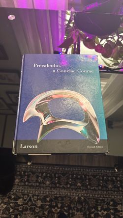 Precalculus a concise course second edition Larson
