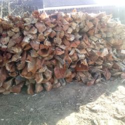Firewood truck loads
