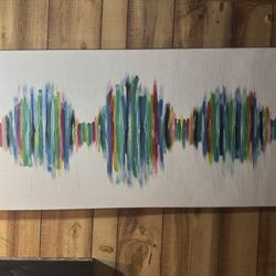 Art Canvas Colorful Soundwave