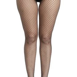 Fishnet Stockings For Women With Stretch Waistband,Fishnets With Reinforced Toes, Fishnet Tights With High Elastic