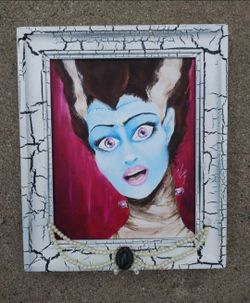 Bride of Frankenstein Original Framed Painting