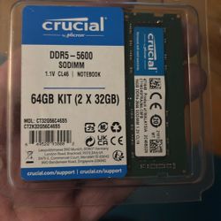 32gb (16gb x2) Crucial Sodimm RAM