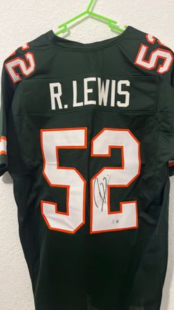 Miami hurricanes Ray Lewis signed jersey