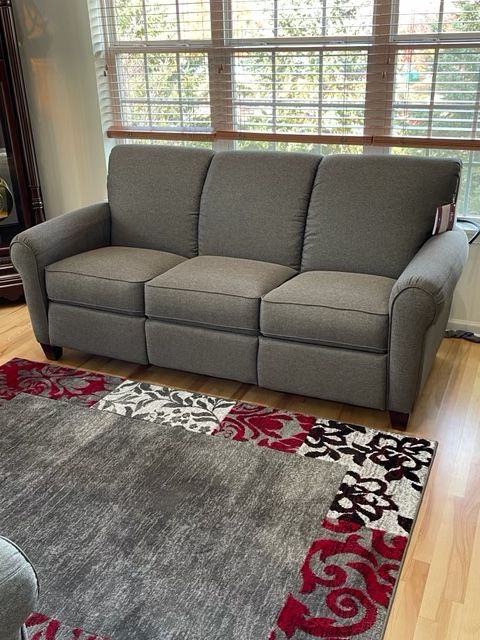 La-Z-Boy Lazy Boy Dual Recline Sofa And Love Seat Grey