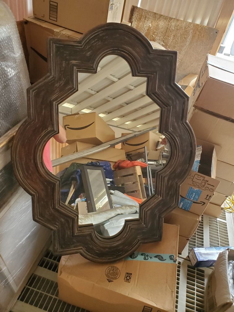 Antique looking mirror.