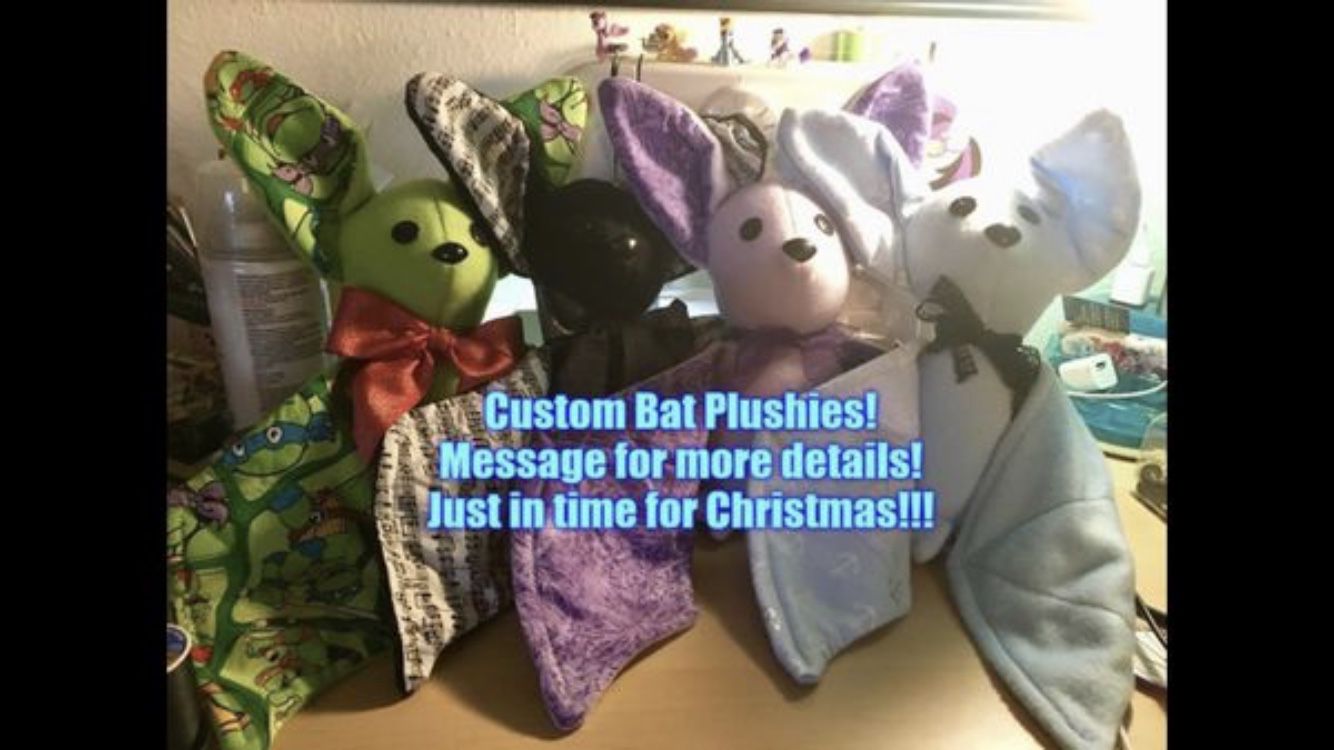 Bat plushies