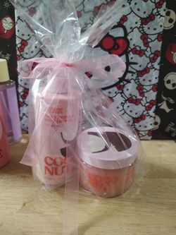 Victoria secret body scrub set with lotion $20
