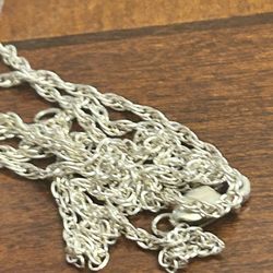 24 Inch Necklace As Shown 925 Sterling Silver 