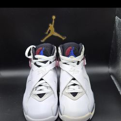 JORDAN AIR JORDAN 8 RETRO BURGUNDY HIGH TOP SNEAKER -LEATHER-