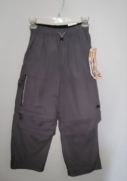 Unionbay Boys Grey Vintage Convertible Cargo Pants Size 8
