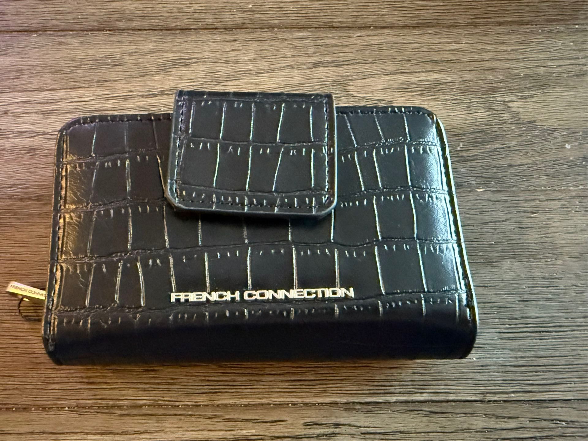 French Connection Fold Zipper Wallet