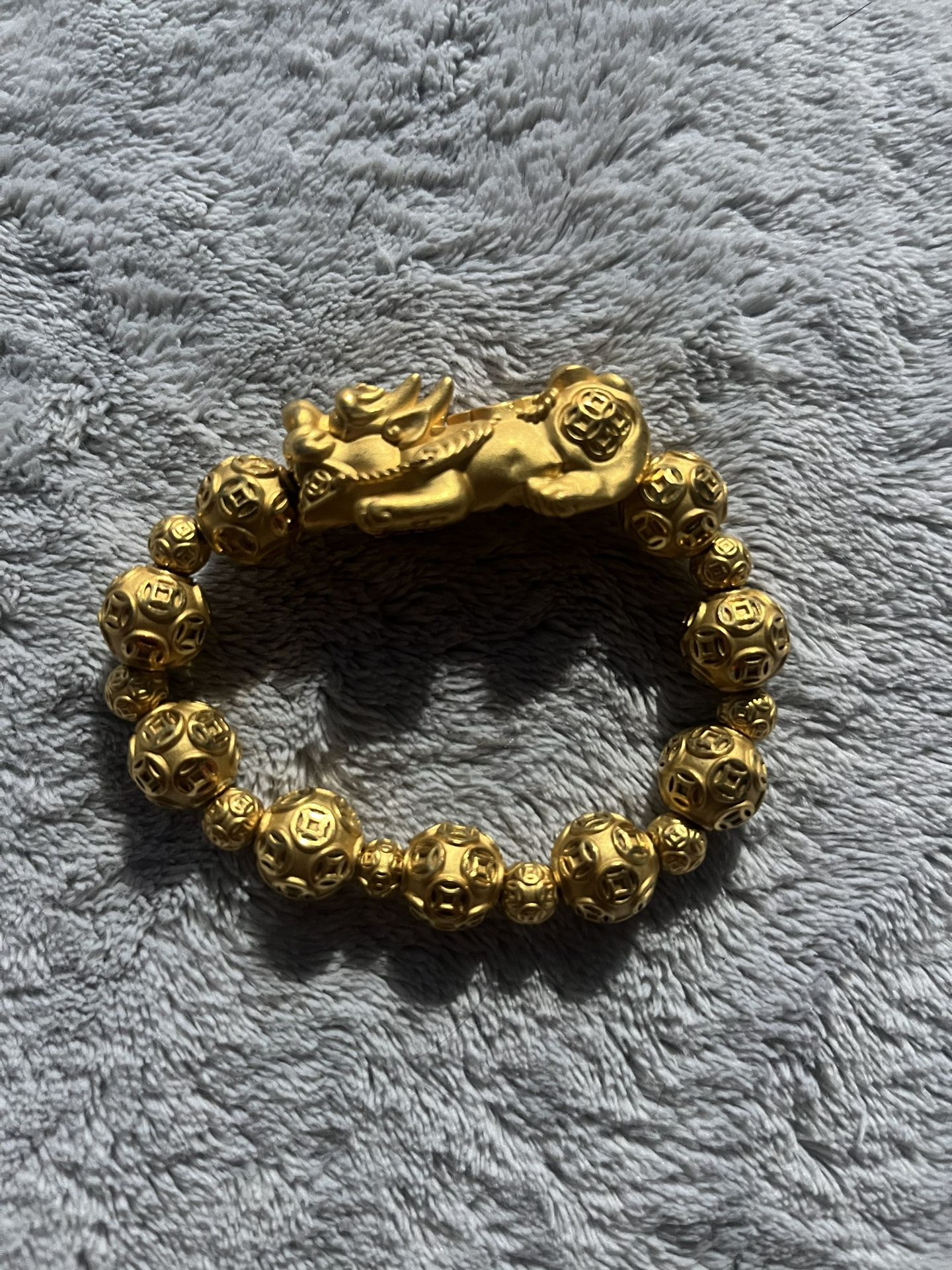 24k/999 Yellow Gold Asian Bracelet