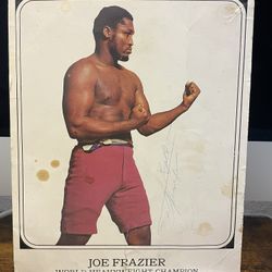 Heavyweight Champion Joe Frazier Autographed Signed 