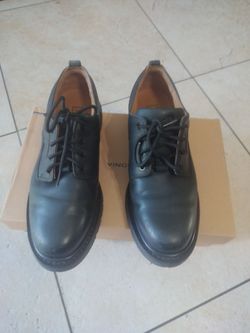 Vince Black Leather Oxford proof M