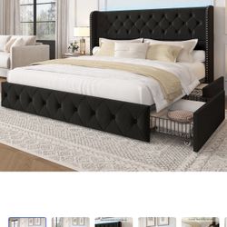King Size Bed Frame Like New