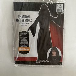 Boys Phantom Of Darkness Halloween Costume Size L 12/14