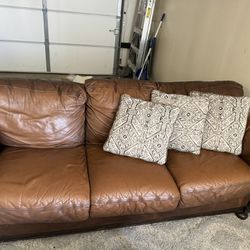 Leather Couch-FREE